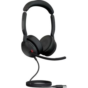 Jabra E-volve2 50 Wired/Bluetooth Stereo Headset With Active noise-canceling mic, Microsoft Teams Certified, USB-A - 25089-999-999