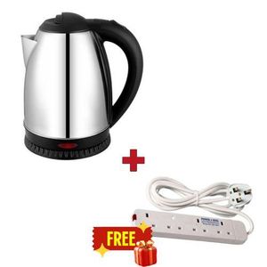 IPCONE 2 Litre Cordless Stainless Steel Electric Kettle With FREE Extension Cable