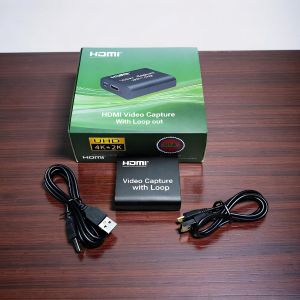 Compact Design Portable Streaming Solution for Content Creators HDMI Video Capture Card with Loop Out 