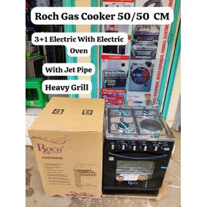 Roch 50*50 GAS COOKER 3+1 with electric oven