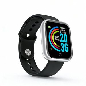 Smart Watch Fitness Tracker Heart Rate Monitor for Men Women black