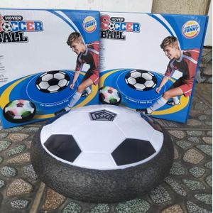 LED Hover Soccer Ball - Indoor Air Floating Football with Foam Bumper - Battery Operated Sports Toy with Colorful Lights
