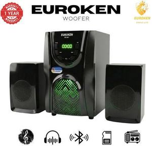 Euroken EK-501 2.1 Channel High Quality Woofer System - 1200W PMPO Home Theater - Bluetooth Speaker with Super Bass & FM Radio-1 year warranty