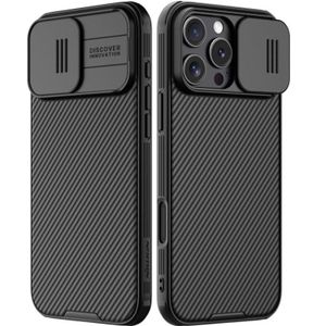 Apple iPhone 16 Pro Max Nilkin Case with Camera Protection Cover, CamShield Pro Case for iPhone 16 Pro Max Slim Stylish Protective Case Compatible for iPhone 16 Pro Max 5G 6.9’’ - Black