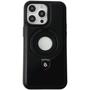 Premium Magnetic Leather IPhone Ip14 Promax Back Cover With Stand – Elegant, Shockproof & MagSafe Compatible