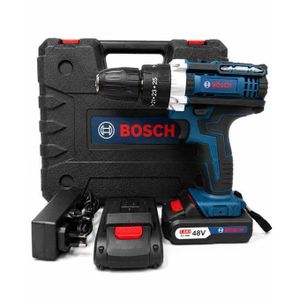 Bosch Bosch does offer 48V cordless drill and usually include two rechargeable Li-Ion batteries, a charger, and drill bits, making them suitable for both home and professional use.