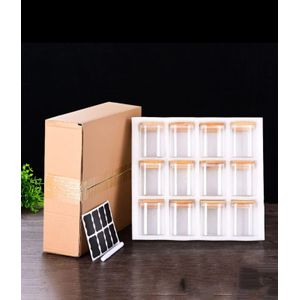 12pcs  air tight Spice Storage jars.