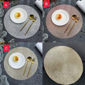 6pcs Hexagonal PCV Non-Woven Table Mats