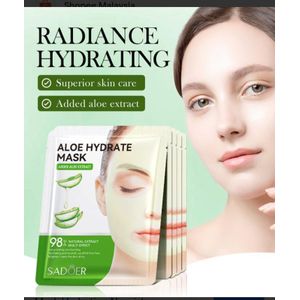 SADOER Aloe Hydrating Softening, Cleansing & Firming Facial / Face Mask – Smooth, Soft & Radiant Skin, Clears pores and reduces excess oil, Helps tighten and firm the skin, Improves skin texture and smoothness, Leaves skin fresh, clean, and glowing
