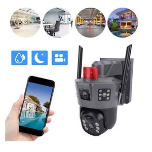 V380 Pro App with Remote Control Monitoring and Android IOS Support 4G PTZ Rotating Dual Lens Electric Outdoor Indoor Security Camera