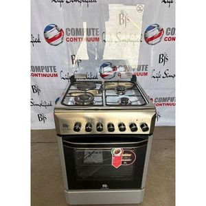 BJS  Standing Oven Cooker 3Gas+1Hotplate of 1000W, Electric Oven with Turbo Fan