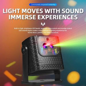 Party lights, DJ disco lights, laser stroboscopic lights, USB-powered projectors, portable family party camping decorations