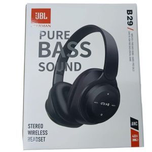 Jbl B29 Wireless Bluetooth 5.0 Headset Stereo Bass Folding Earphone Noise Cancelling Headphones GT56
