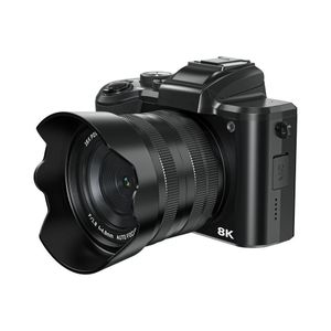 Unbrand DC226 8K Camcorder With Front/Rear 48MP Dual Cameras, UK Plug - Black