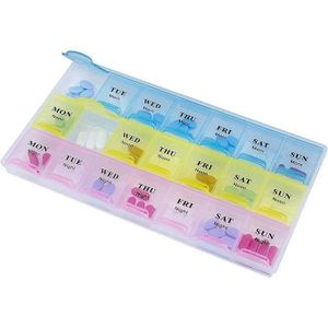 Monthly Tablet Pill Box Weekly Medicine Storage Organizer Case