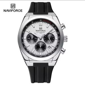 Naviforce Men's Chronograph 30M Water Resistant Wrist Watch with rubber straps