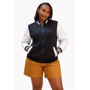 Black & White V-Neck Zip-Up Fleece Sweatshirt with Pockets – Ultra Warm Winter Hoodie