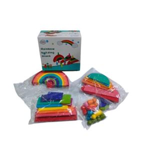 4-in-1 Wooden Rainbow Stack Set