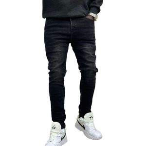 Black wash denim jeans