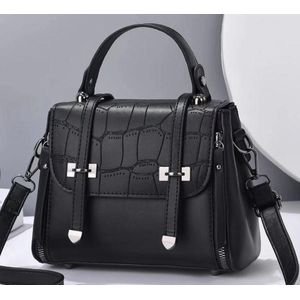  a Unique Pattern Semi-Crocs Print Ladies Leather Women Sling Handbag   Has inner pockets Has a side pocket                      