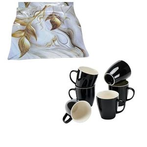 6pcs Melanine square dinner plates for serving guest family 