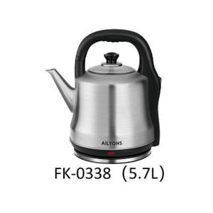 AILYONS Stainless Steel Electric Big Kettle, Automatic Hot Water Boiler 5.7ltrs - STAINLESS STEEL