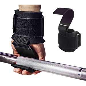 Weight lifting hooks heavy duty lifting wrist straps
