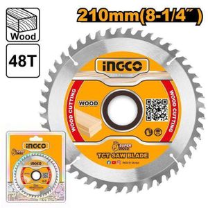Ingco TSB121022 TCT saw blade 210mm(8-1/4"")  48T