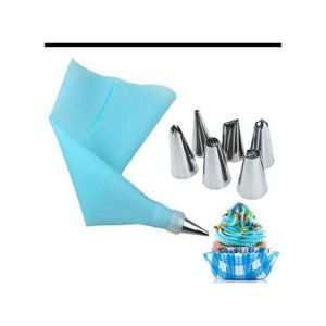 6 Nozzles + Reusable Icing Cake Pastry Piping Bag