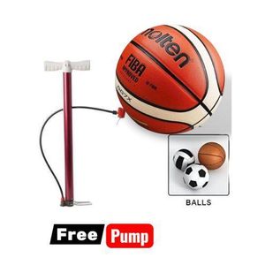 Molten  Original Basketball – Durable Outdoor/Indoor Ball + FREE Pump