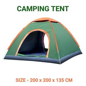 2–3 Person Waterproof Camping Tent – 200x200x135cm Portable Outdoor