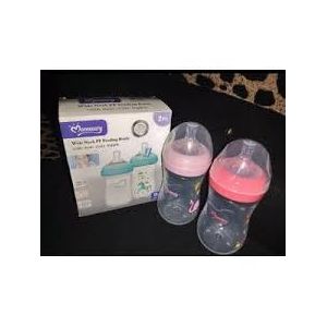 Momeasy Twin pack 330ml Wideneck Feeding Bottles