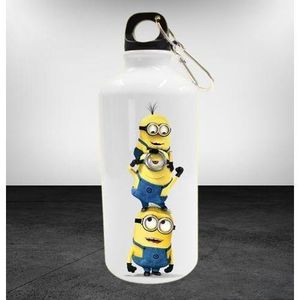Back to School water bottle - 600ml with a Minion cartoon