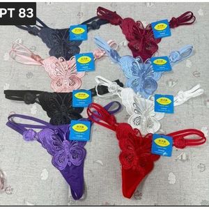 3 pcs sexy beautiful and classy strappy heart G-string thong