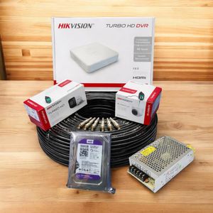 Hikvision  2 1080P Full HD 2MP Premium Quality Remote Monitoring Android Support CCTV Cameras Complete System Kit