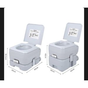 Portable camping toilet