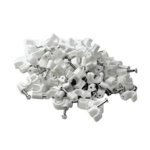 100PCS 9mm Cable Clips Wire Management Fasteners