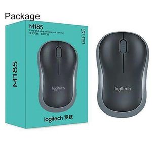 Logitec M185 Wireless Mouse - 2.4GHz, 10m Range, Grey
