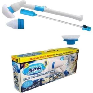 Electric Hurricane Spin Scrubber -  Cordless Shower Scrubber With 3 Replaceable Brush Heads