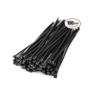 100Pcs 7.9Mm X 300Mm Exhaust Heat Stainless Steel Cable Ties Wrap Meta