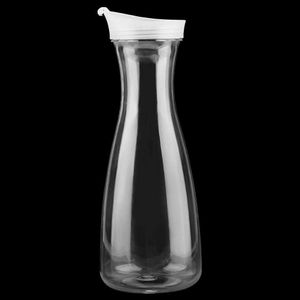 3 pieces Glass Milk Bottles Acrylic Transparent Bottle Ice Cold Jug with Lid for Bar Home Use Reusable Vintage Dairy Bottles(1500ml)