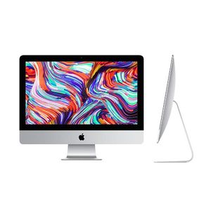 REFURBISHED iMac 14,4 21.5 inch Intel Core i5 4th gen mid 2014 4 GB RAM 500 HDD with a mouse and a keyboard