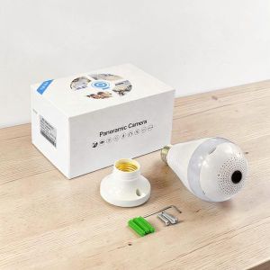	Easy Setup Smart Installation System Panoramic 1080P Wireless Security Light Bulb Camera 