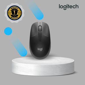 Logitech Wireless Mouse Full Size M190 Grey