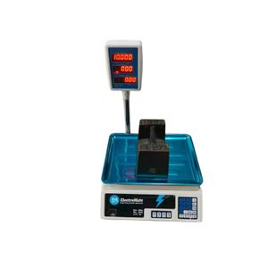 Electromate 40kg Digital Price Computing Scale with Elevated Display Arm - High-Precision Commercial Retail Scale - Rechargeable Dual-Display Weight & Price Counter for Shops, Groceries, and Markets
