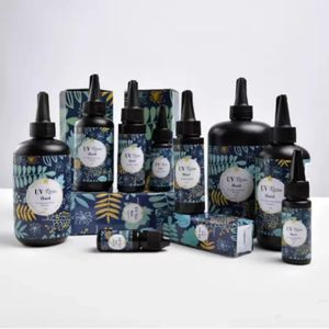 UV Resin Clear, Hard, Upgraded Crystal Clear Epoxy Resin Up Premixed UV Cure Resin for Craft Jewelry Making Jewelry Making Tools