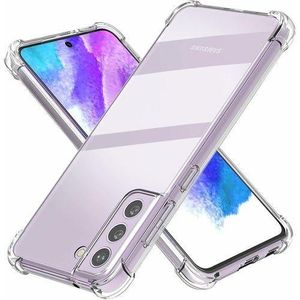 Phone Case For Galaxy S21 FE Case Crystal Clear Shockproof Bumper Protective Cell Phone Back Cover For Samsung Galaxy S21 FE Transparent TPU Slim Fit Flexible Skin...