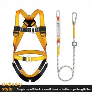 High Altitude Work Safety Harness Full Half Body Safety Belt Rope with 3m hooks Outdoor Climbing Training Construction Protective Equipment