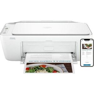 HP  DeskJet Ink Advantage 2875 All-in-One Printer, Print, Copy, Scan, Wireless, USB Interface, White 