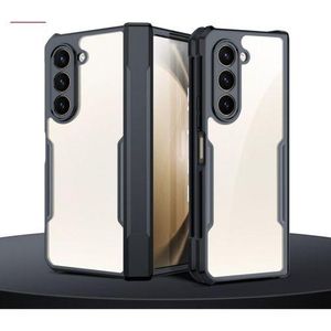 Xundd Samsung Galaxy Z Fold 5 Case - Clear Beatle Slim Phone Case With Hard Pc Back, Soft Tpu Edges, Hinge, Non-Yellowing, Shockproof Protective Cover For Z Fold 5